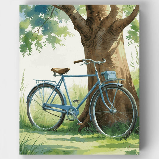 Vintage Bicycle Summer Rest - Paint by Numbers Kit