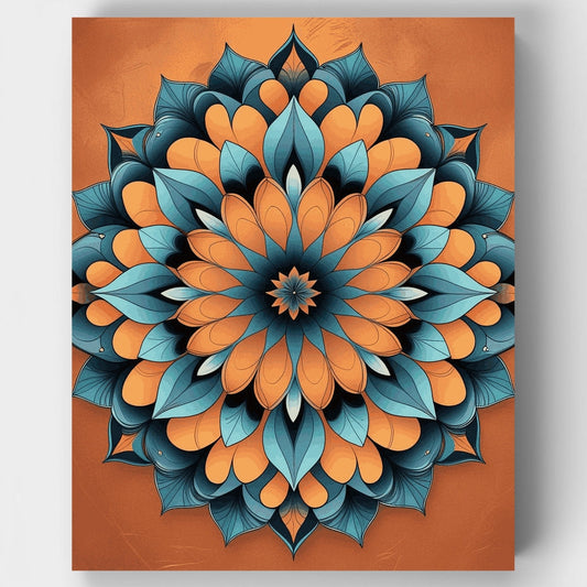 Ornate Mandala Flower - Paint by Numbers Kit