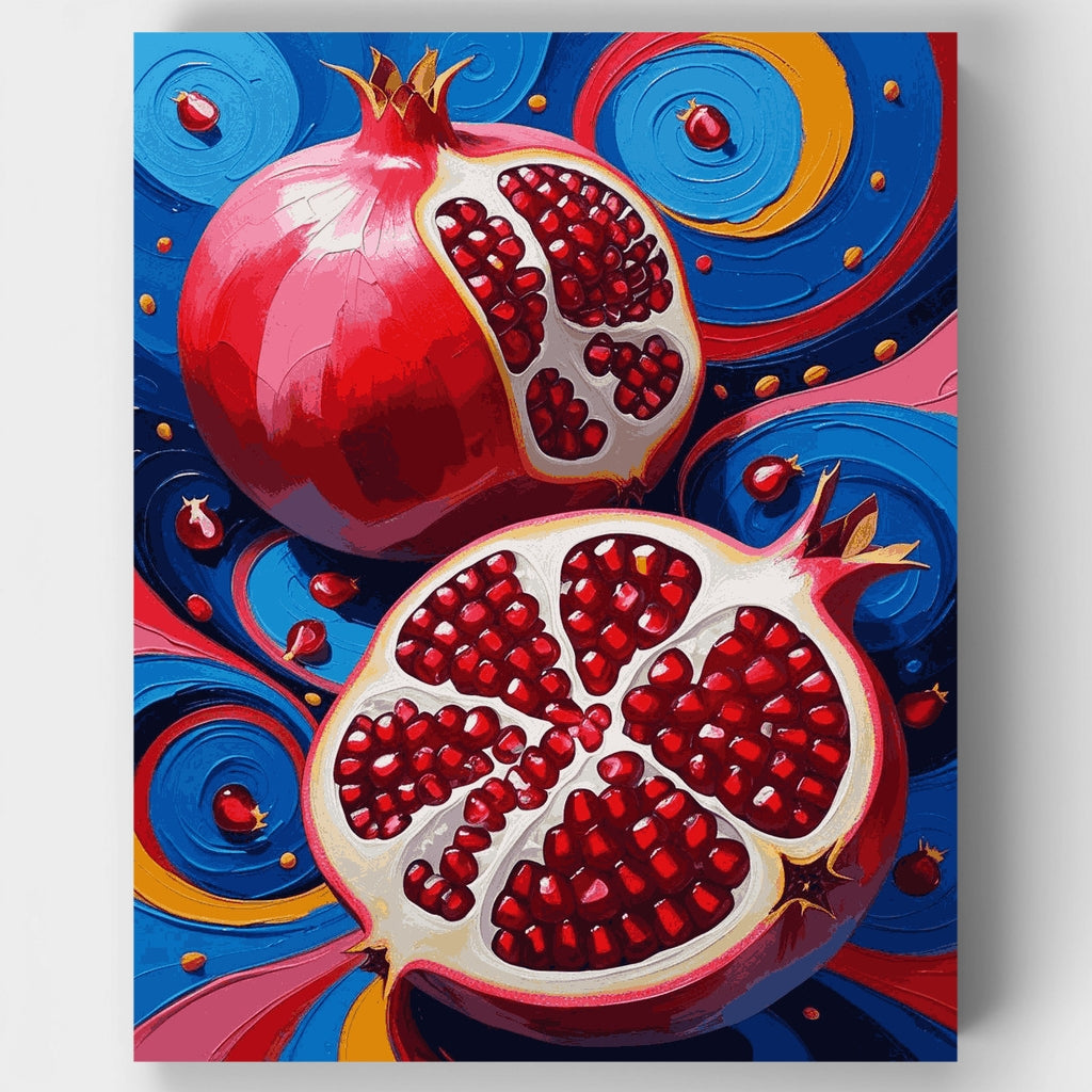 Remolino de granada - Kit de pintura por números — Estándar