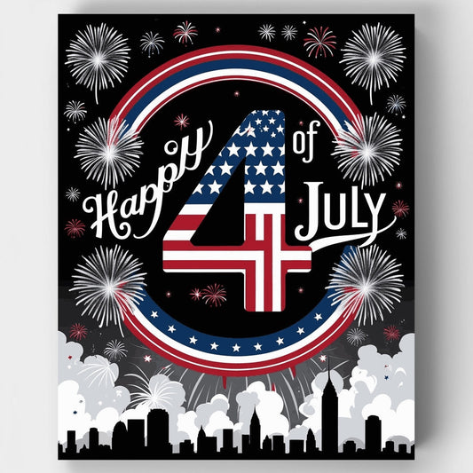 Happy 4th of July - Paint by Numbers Kit
