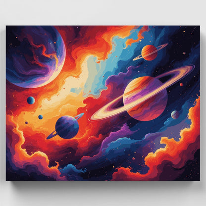 Cosmic Planets - Paint by Numbers Kit