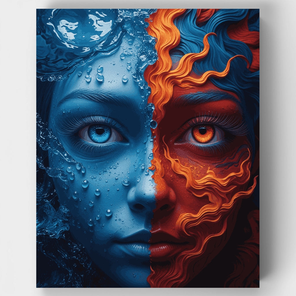 Fire and Ice - Paint by Numbers Kit