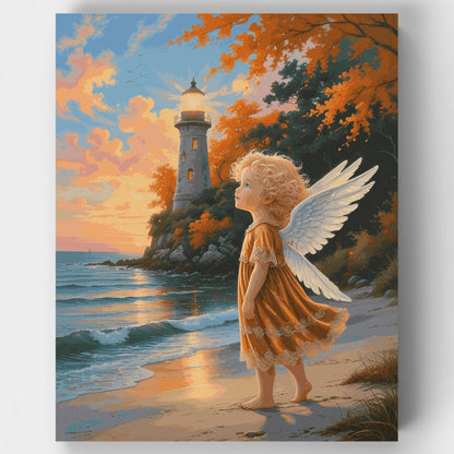 Lighthouse Angel - Paint by Numbers Kit