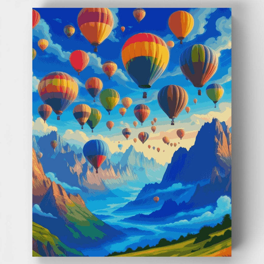 Festival de Globos Alpinos - Kit de pintura por números — Estándar