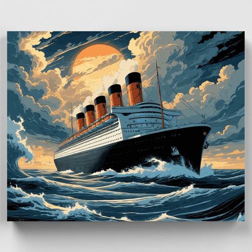 Legendary Ocean Vessel - Paint by Numbers Kit