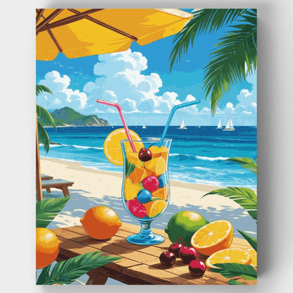 Tropical Paradise Cocktail - Paint by Numbers Kit