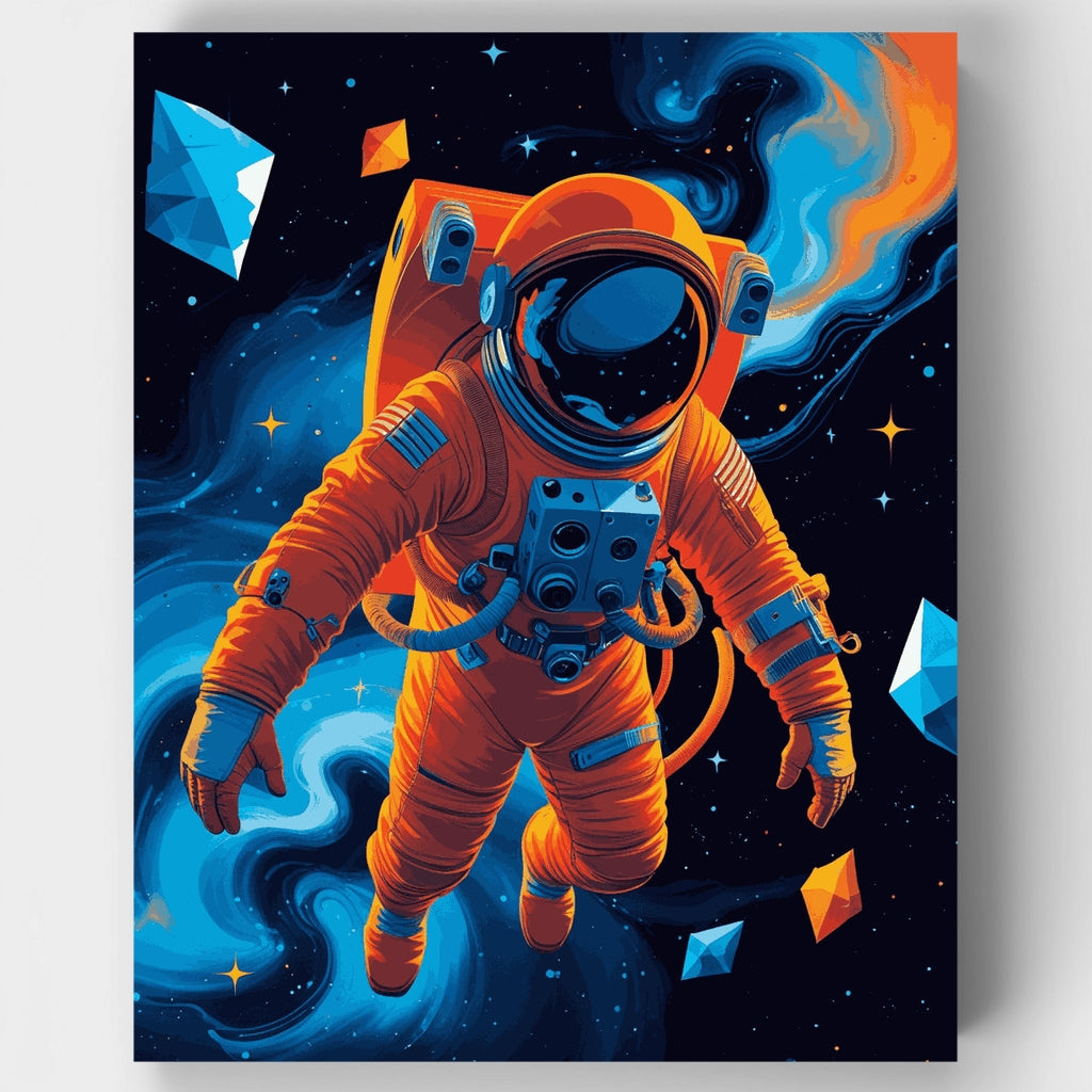 Viajero Cósmico en la Nebulosa - Kit de Pintura por Números — Estándar