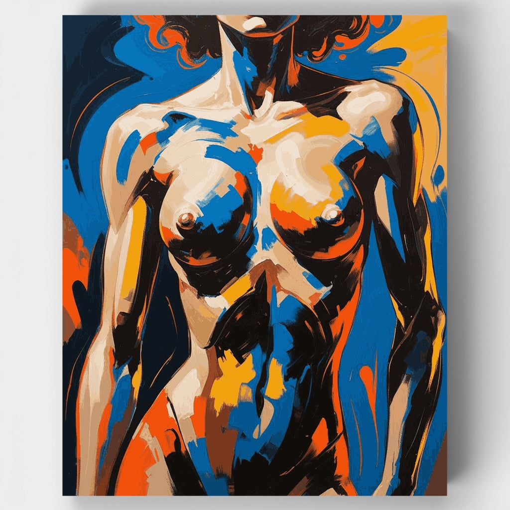 Expressive Female Figure Art - Paint by Numbers Kit