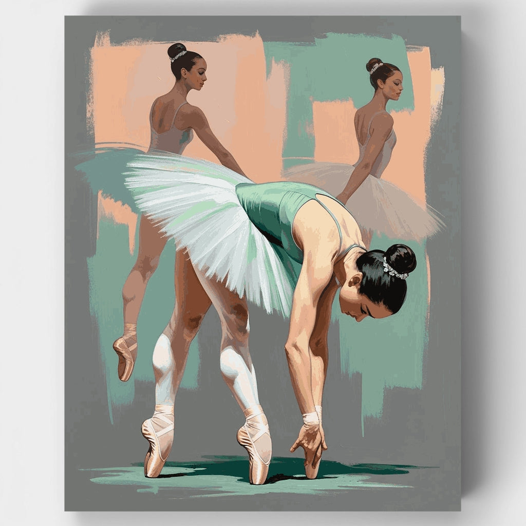 Ballet Dancers in Tutus - Paint by Numbers Kit