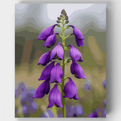 Purple Foxglove Wildflower - Paint by Numbers Kit