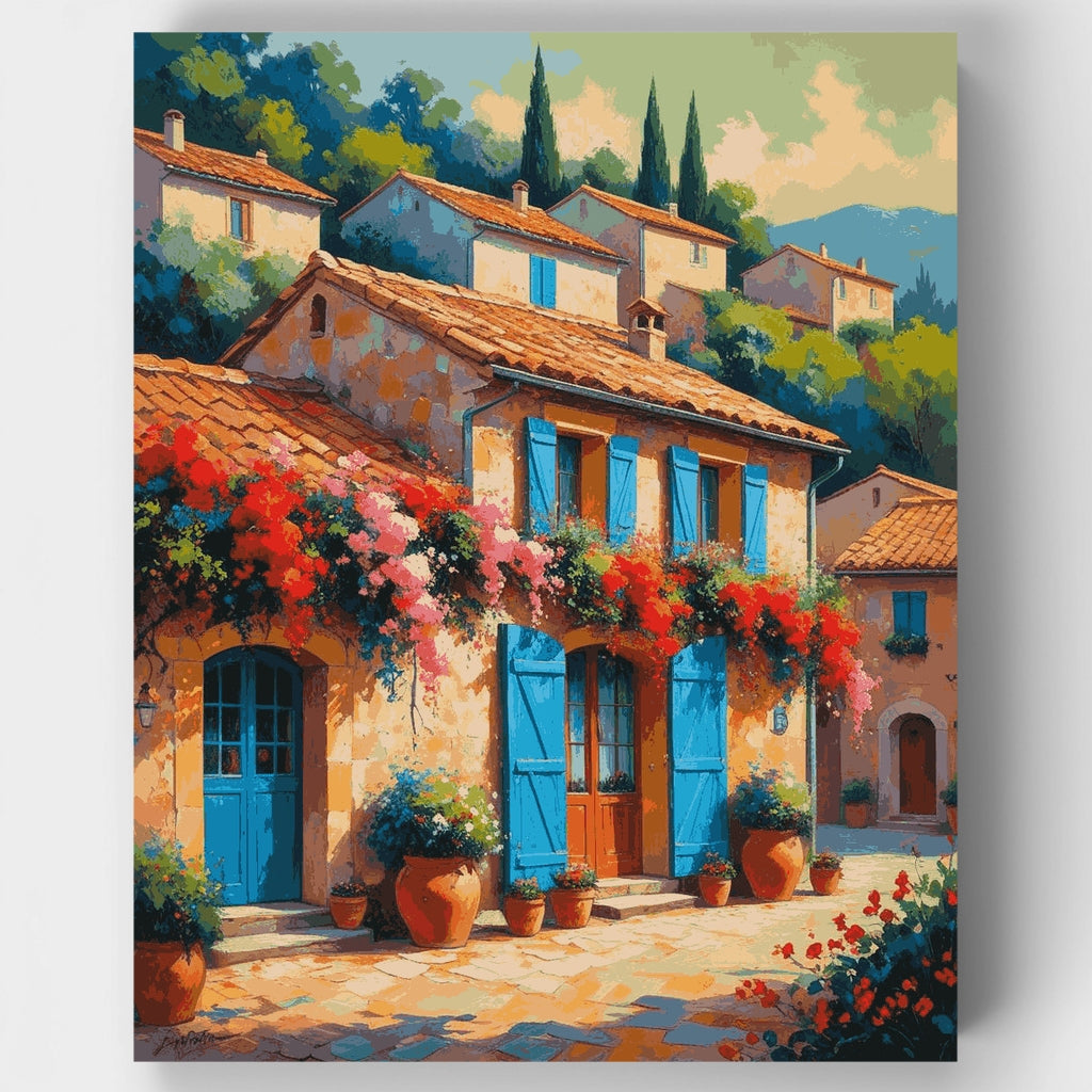 Mediterranean Village Charm - Paint by Numbers Kit