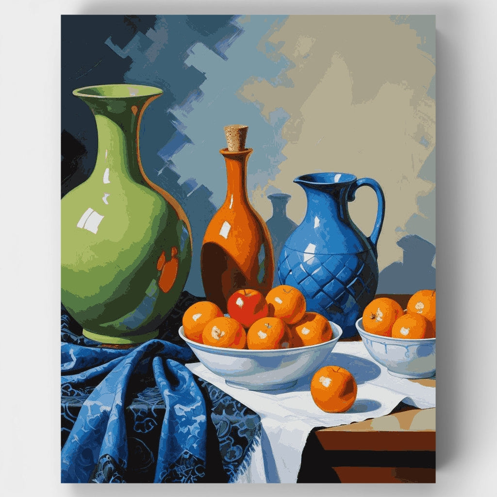 Bodegón de cítricos vibrantes - Kit de pintura por números — Estándar
