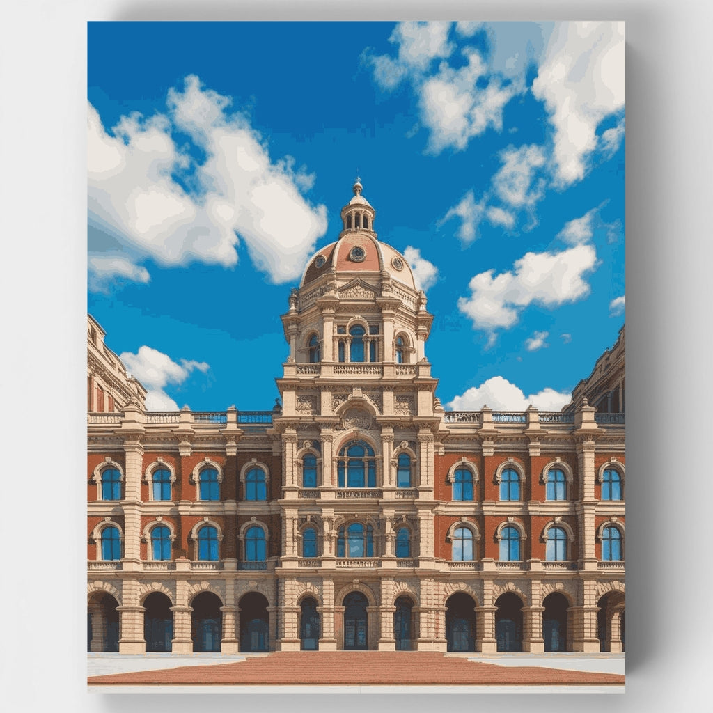 Edificio gubernamental histórico con cúpula - Kit de pintura por números — Estándar