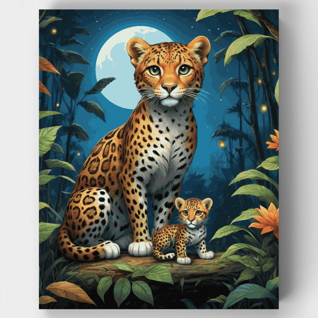 Compañeros de la selva - Kit de pintura por números — Estándar