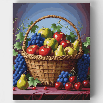 Bountiful Harvest Fruit Basket - Paint by Numbers Kit