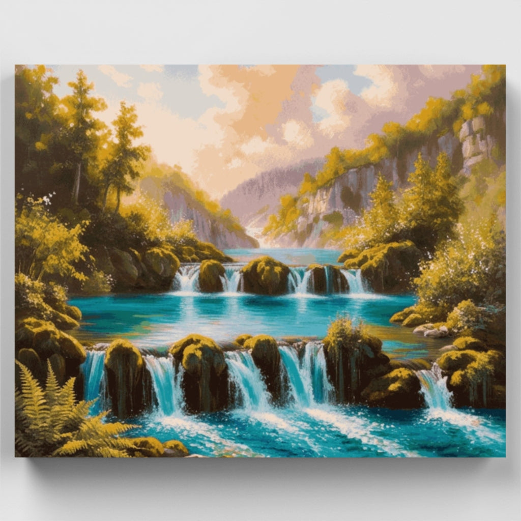 Lagos de Plitvice - Kit de pintura por números — Estándar