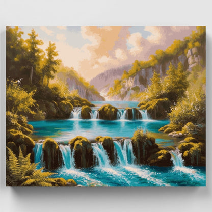 Plitvice Lakes - Paint by Numbers Kit