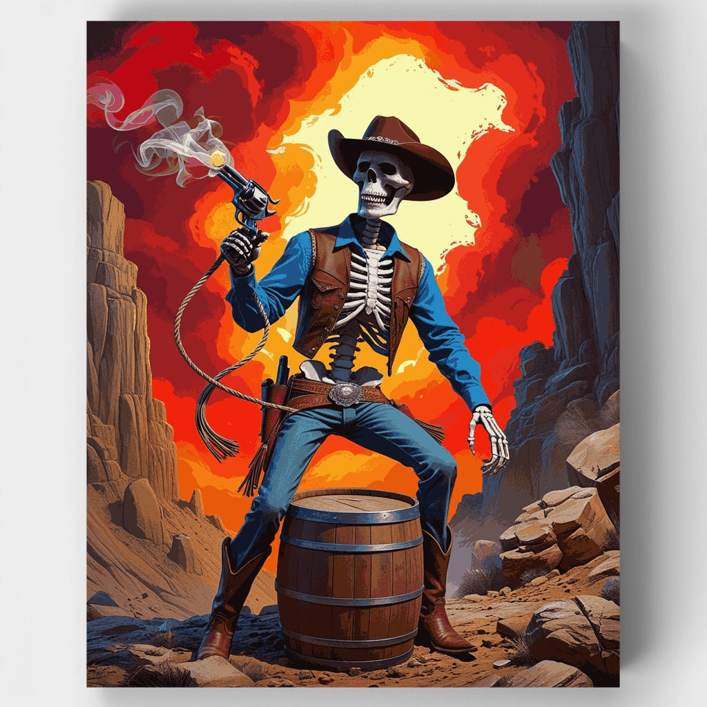 Undead Cowboy - Paint by Numbers Kit