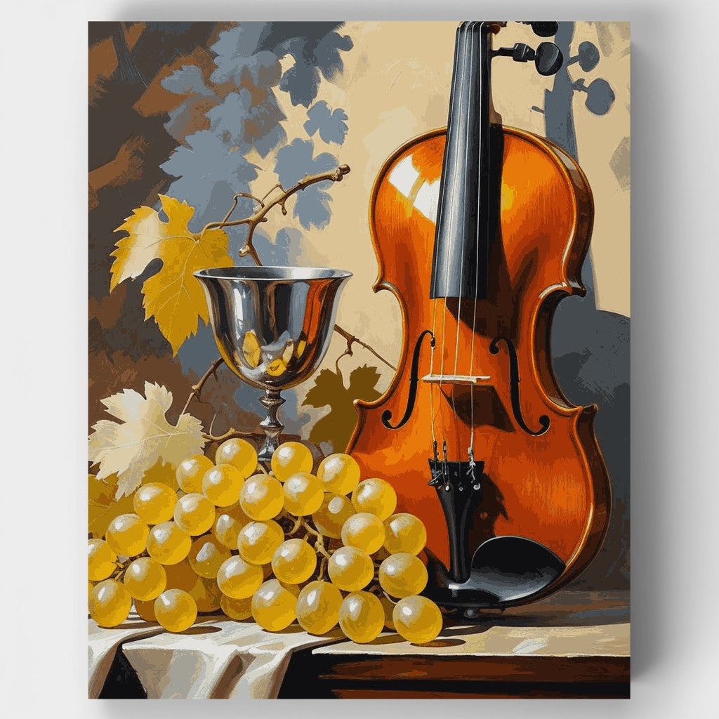 Classical Music and Grapes - Paint by Numbers Kit