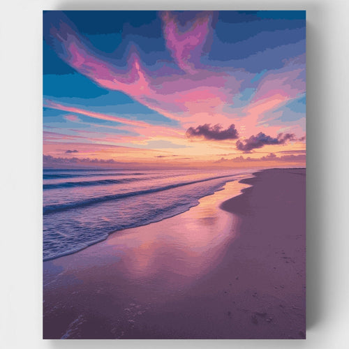 Sunset Beach Paradise - Paint by Numbers Kit