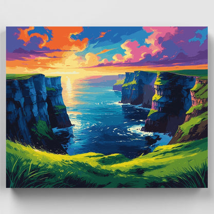 Cliffs of Moher Sunset - Paint by Numbers Kit