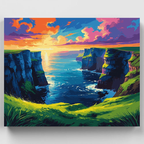 Cliffs of Moher Sunset - Paint by Numbers Kit