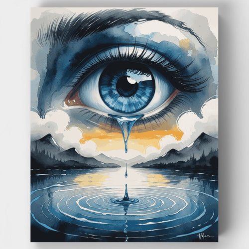 Tearful Reflection - Paint by Numbers Kit