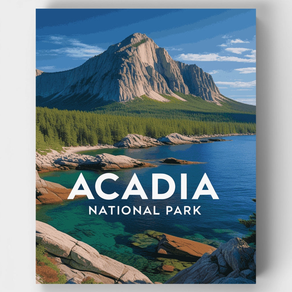 Majestic Acadia Coastline - Kit de pintura por números — Estándar