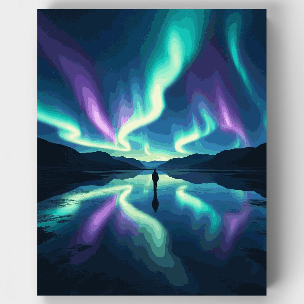Aurora Borealis Reflection - Paint by Numbers Kit