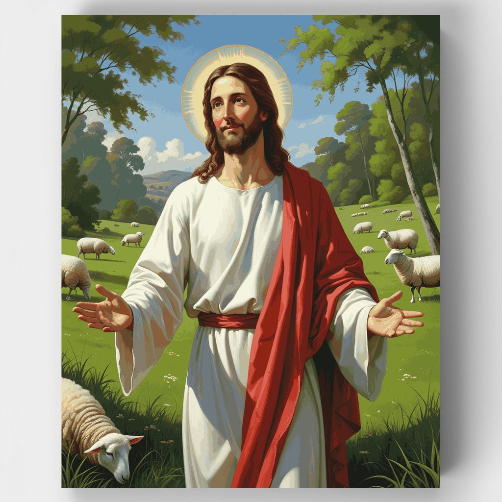 Buen Pastor - Kit de pintura por números — Estándar