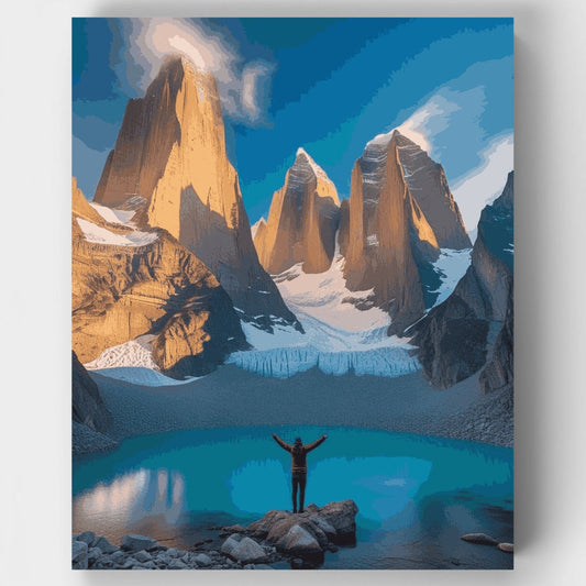 Torres del Paine Mountain Adventure - Paint by Numbers Kit
