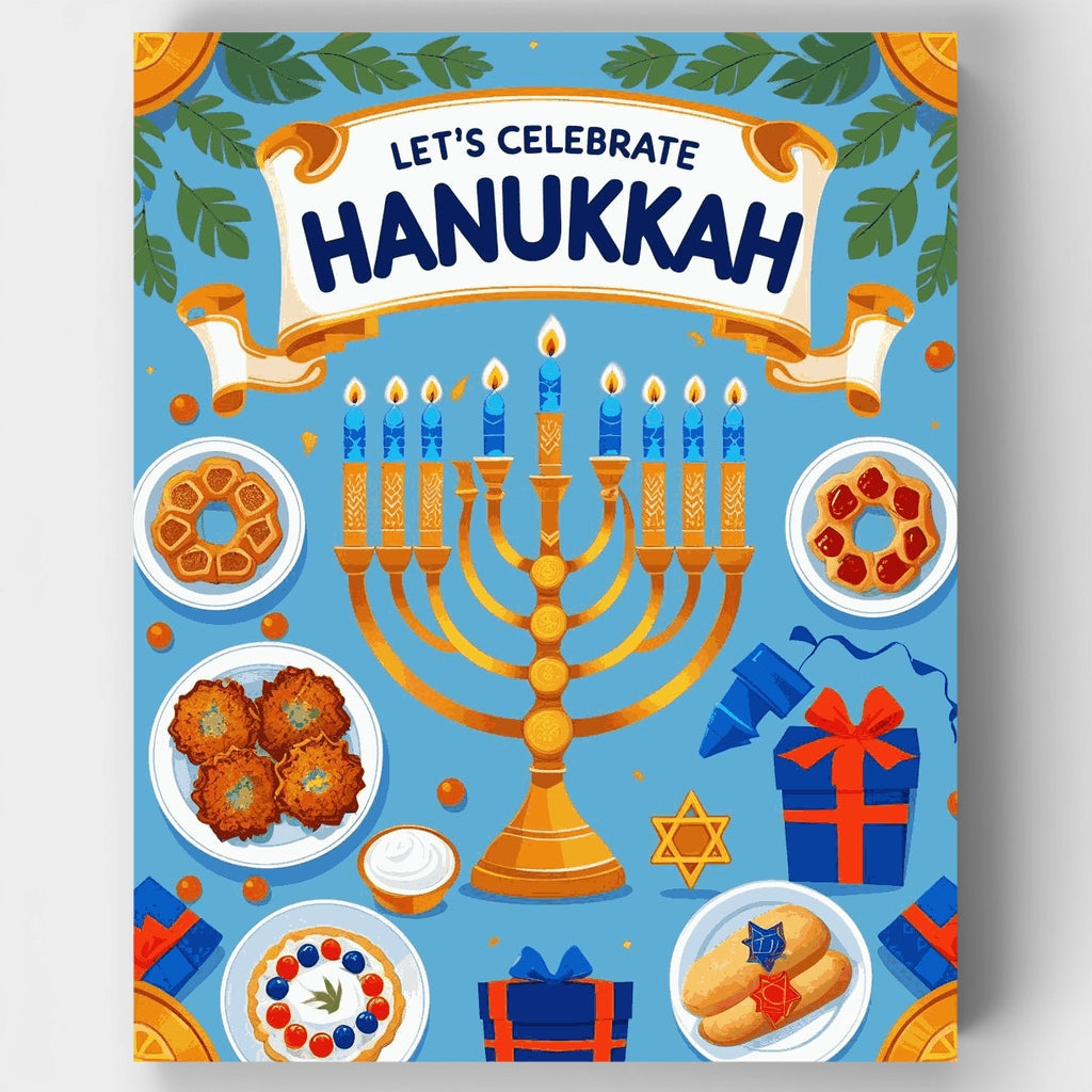 Let's Celebrate Hanukkah - Paint by Numbers Kit