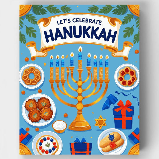 Let's Celebrate Hanukkah - Paint by Numbers Kit