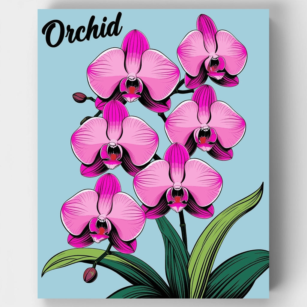 Orquídea - Kit de pintura por números — Estándar