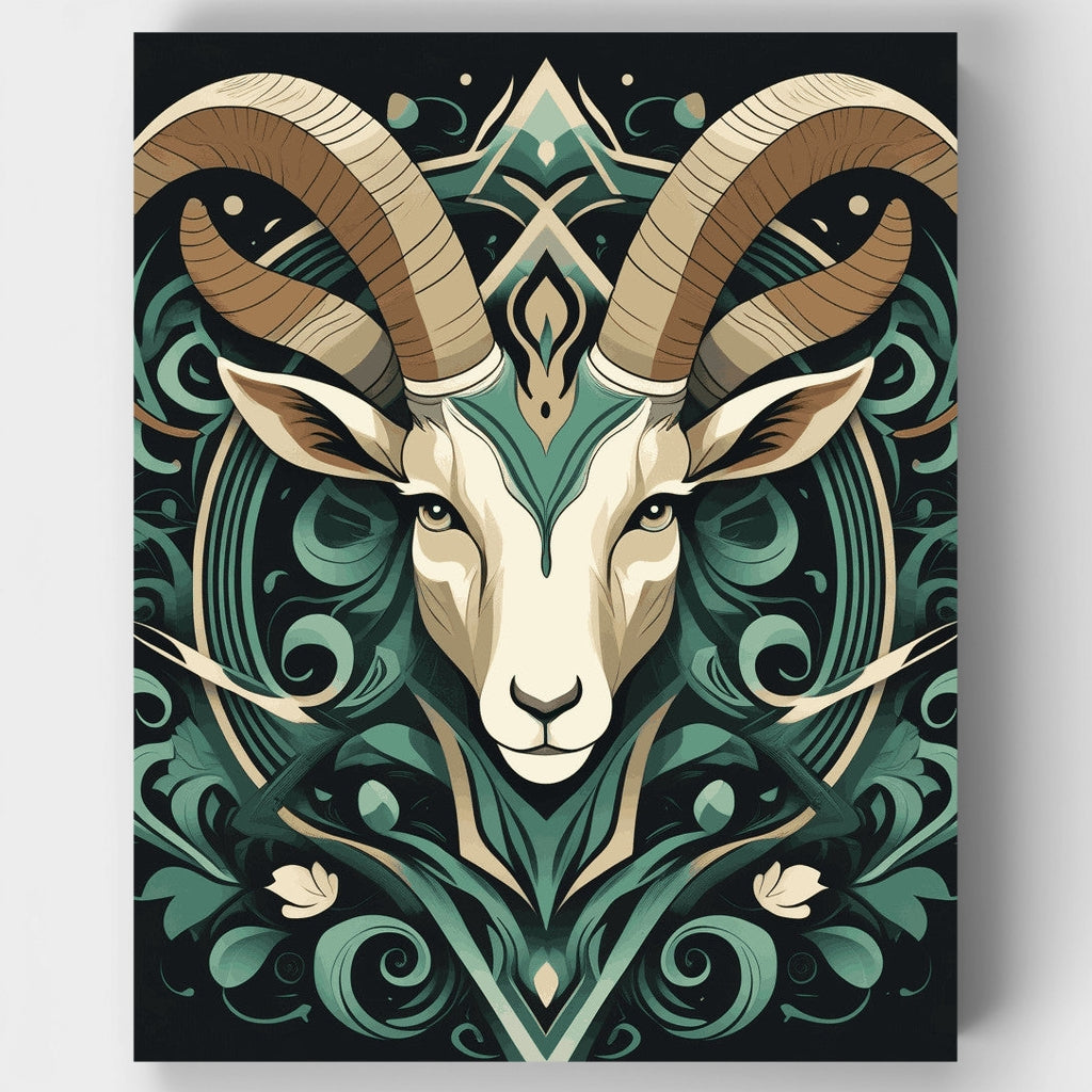 Mystical Ram - Paint by Numbers Kit