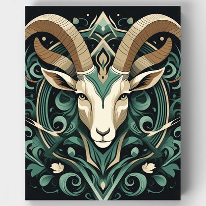Mystical Ram - Paint by Numbers Kit