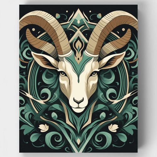 Mystical Ram - Paint by Numbers Kit
