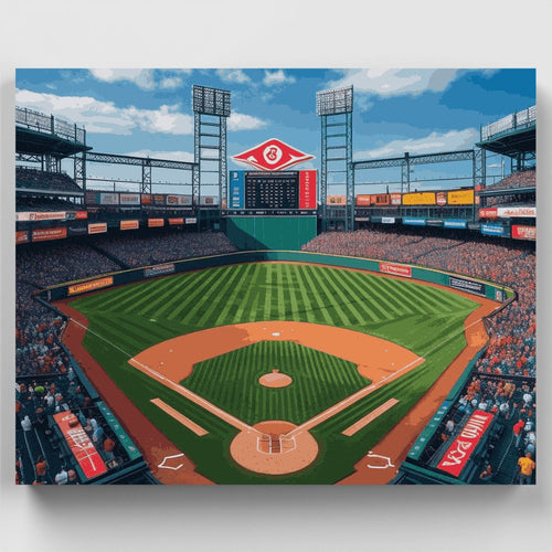 Baseball Stadium - Paint by Numbers Kit