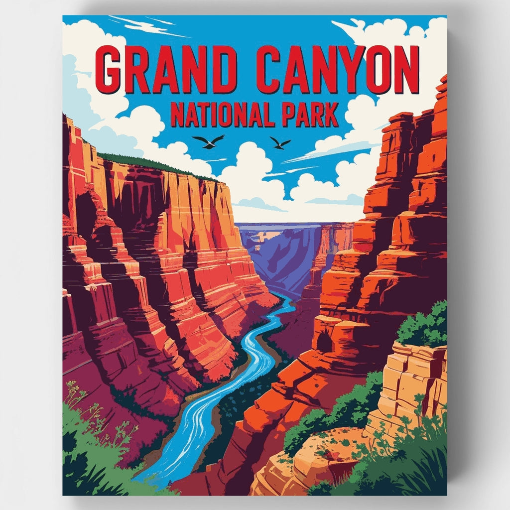 Parque Nacional del Gran Cañón - Kit de pintura por números — Estándar