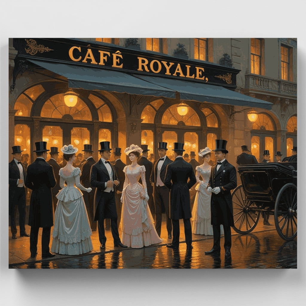 Café Royale Evening - Paint by Numbers Kit