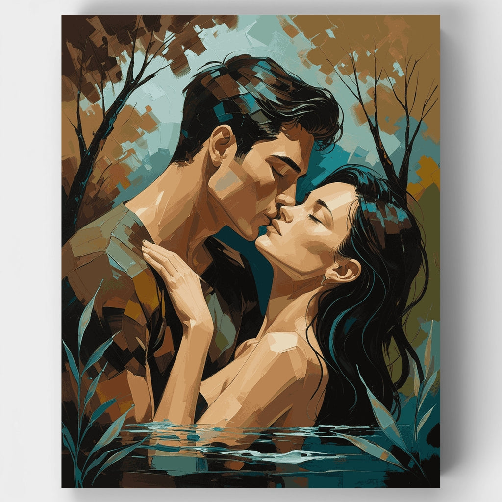 Lovers in the Water - Paint by Numbers Kit