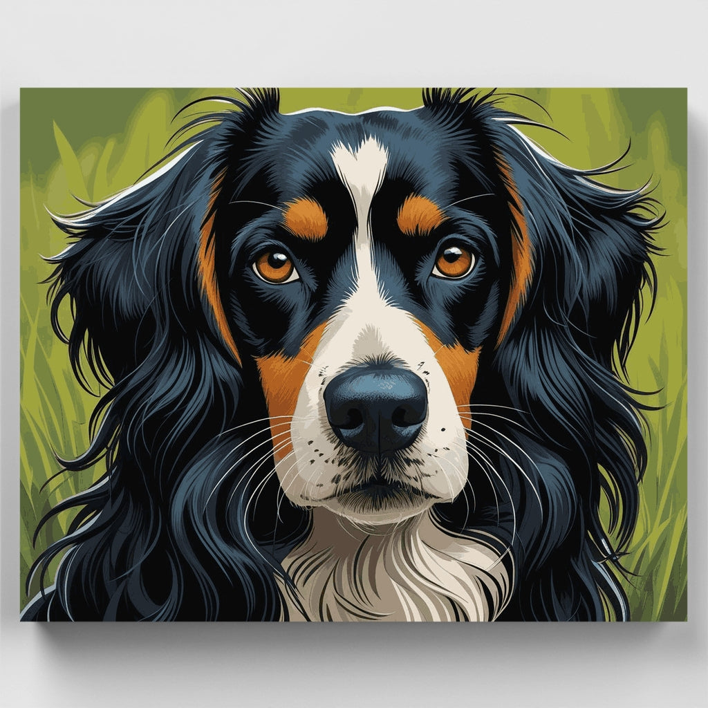 Retrato de boyero de Berna - Kit de pintura por números — Estándar
