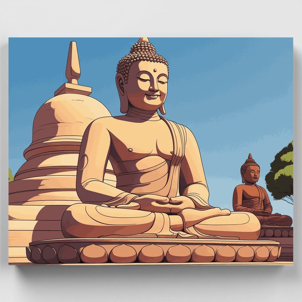 Estatuas de Buda - Kit de pintura por números — Estándar