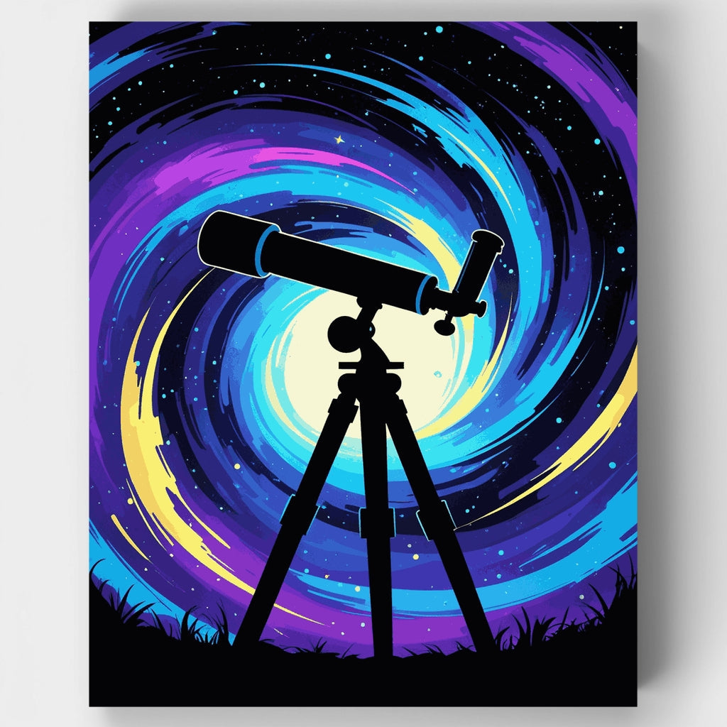 Telescopio cósmico - Kit de pintura por números — Estándar