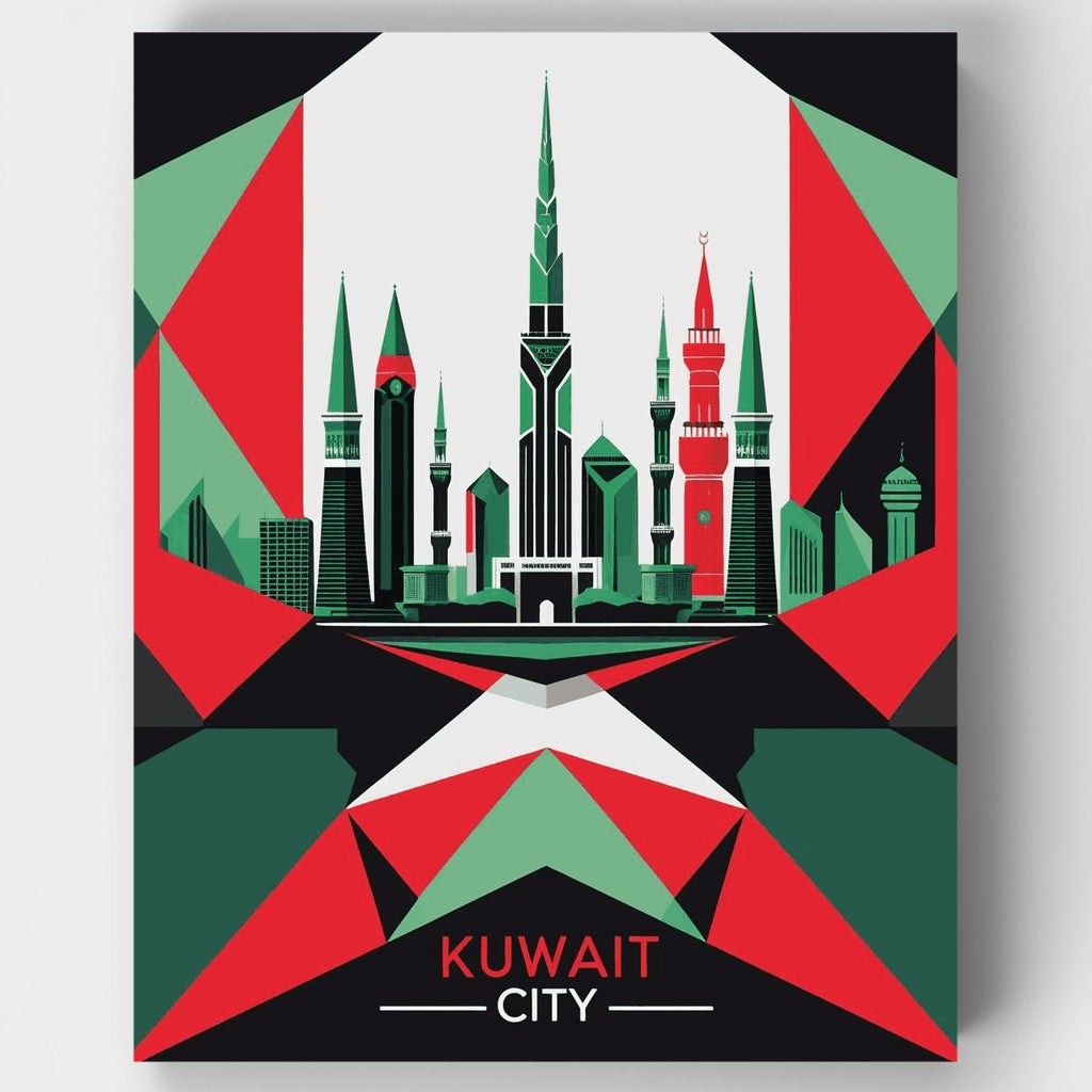 Ciudad de Kuwait - Kit de pintura por números — Estándar