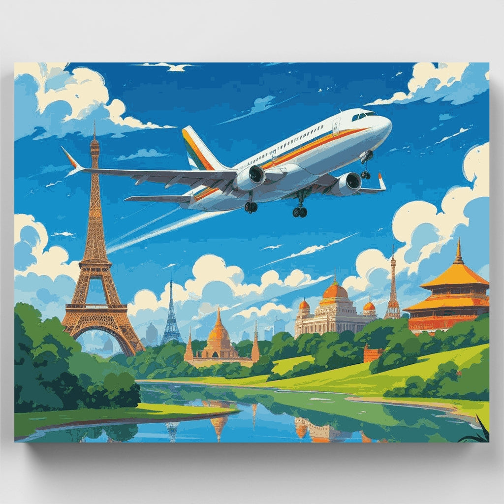 World Travel Adventure - Paint by Numbers Kit