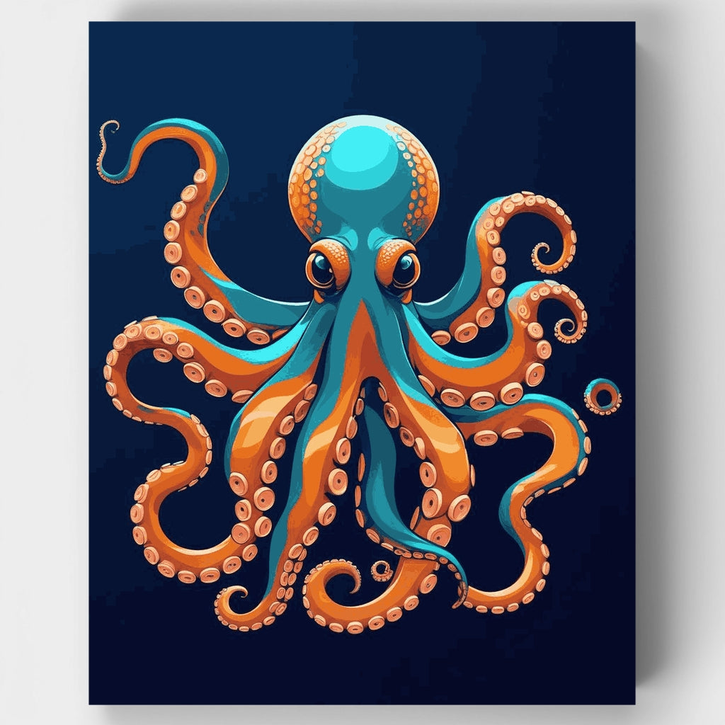 Vibrant Ocean Octopus - Paint by Numbers Kit