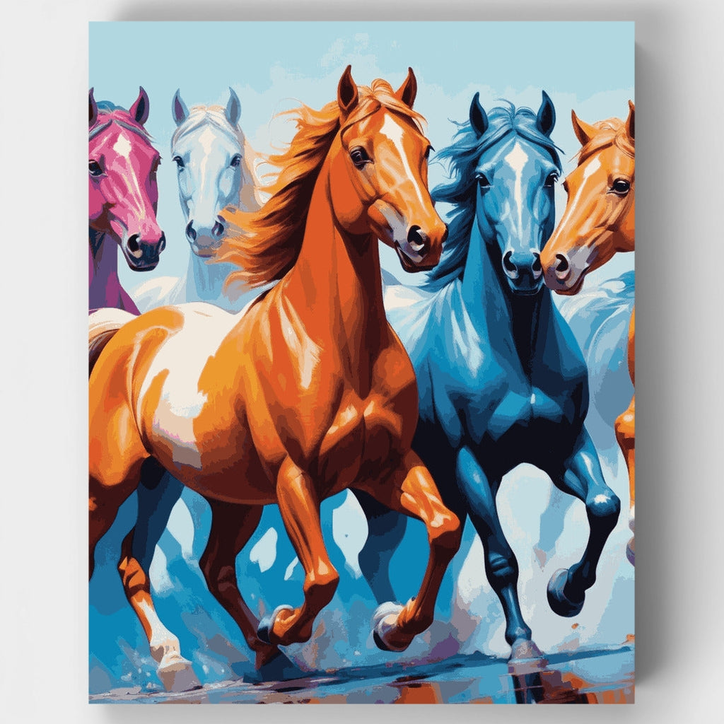 Rainbow Riders - Kit de pintura por números — Estándar