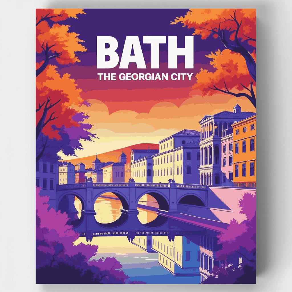 Bath - La ciudad georgiana - Kit de pintura por números — Estándar