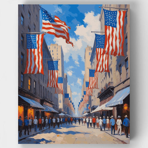 American Street Parade - Paint by Numbers Kit